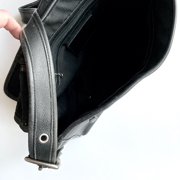 Coach Bags Coach Black Leather Messenger Bag Vintage Poshmark